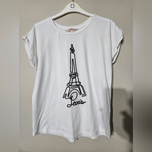 Mesh Love Paris Tshirt Small